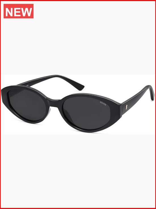 Retro Oval Polarized Cat Eye Sunglasses UV400 Protection Lightweight Plastic main image 5